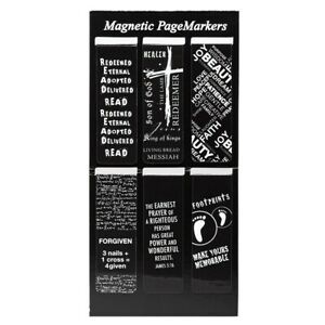 Bookmark-Pagemarker-Magnetic-Black &amp; White (Set Of 6)