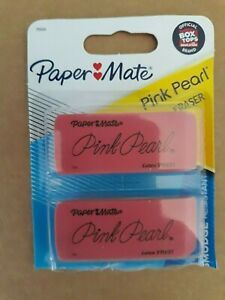 Paper Mate Pink Pearl large Erasers , 2 Count
