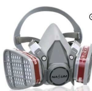 NASUM CHEMICAL RESPIRATOR MASK MODEL M101 Double Mask Protection Filter New 