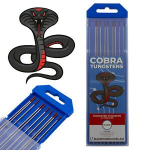 1.6mm 2% Thoriated FLEXIBLE TIG Tungsten Electrodes - Pack of 10