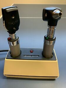 welch allyn otoscope ophthalmoscope set with charging base
