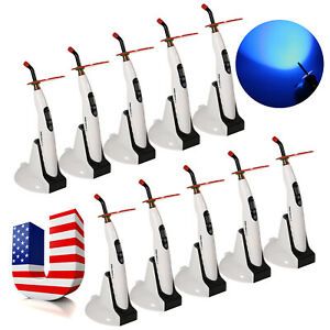 1-10 pcs USA Dental Curing Light Lamp Wireless Cordless LED.B 1400mW c*j*