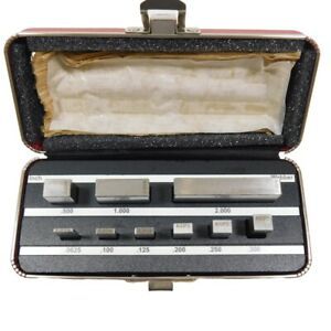 Starrett RS9.A1 Webber Gage Block Set .0625&#034;- 2.00&#034; Grade 0 Steel (9 Pcs)