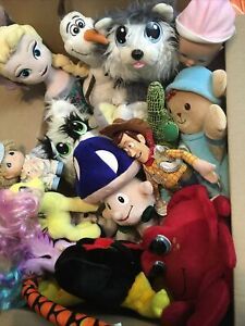 Large Lot Stuffed Animal Plush Toys Bulk Assortment Plushies Dolls Mix 21 Pcs