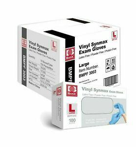 INTCO Basic SYNMAX BLUE Exam Gloves (VINYL/NITRILE HYBRID)- 980 Boxes/98 Cases