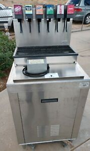 Lancer 6 Head Soda Machine Model 2306 &amp; Ice Bin McCann&#039;s Model 16-1321 w/ 2 Keys