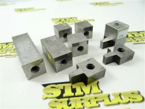 9PC LOT OF WEBBER PRECISION SQUARE GAGE BLOCKS .500&#034; TO 3&#034;