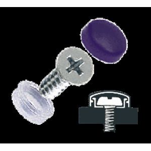 CRL Black Countersunk Large Snap Cap Screw Covers 100 Pack SC92C40