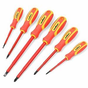 destornilladores aislados 1000v Set de 6 herramientas para electricistas Nuevo