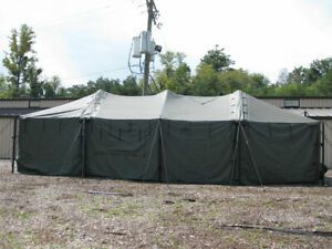 Large Military Tent  TYPE IV TEMPER  8340-01-185-2613  GREEN