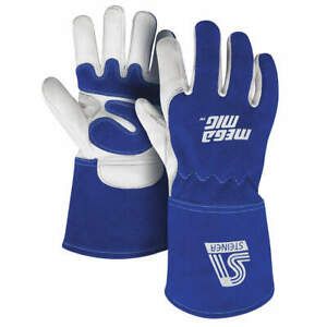 STEINER INDUSTRIES 0255-L Welding Gloves,MIG,L/9 PK 6