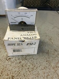 HOPE SUN PM-2 ANALOG PANEL METER (NEW - OPENED BOX)(C)