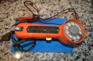 Vintage Western Electric Bell System Orange Lineman Rotary Dial Test/Butt Set.