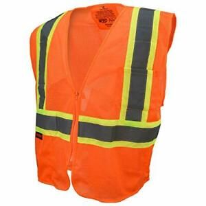 Radians SV225 2ZOM 3X Polyester Mesh Economy Class 2 Fire Retardant Vest with Tw