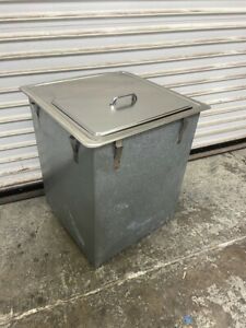 20x20 Drop In Ice Bin &amp; Lid Insulated Stainless Steel NSF Delfield 243 #6404