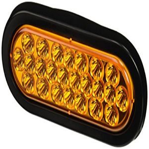 LED RECESSED STROBE LIGHT Waterproof Automotive 6 Inch Oval Amber BUYERS PRODUCT