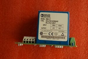 Analog Devices 5B40-02 2 Isolated Wideband mV Inputs &amp; Phoenix Contact Base NOS 