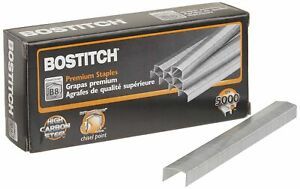 Bostitch B8 PowerCrown Premium Staples, 0.25 Inch Leg, Full-Strip (STCR21151/4)