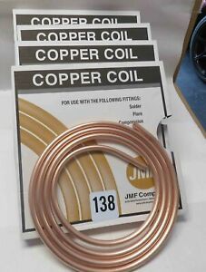 5X JMF Copper Coils 1/2&#034; OD X 10ft. Type UT NEW 5-PACK