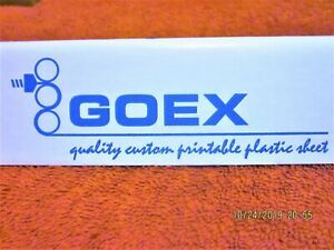 20- GOEX 75-LPI Lenticular Plastic Lens - blank - .018 x 28 x 20&#034; Carom 60 PVC