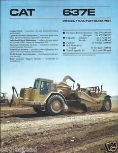 Equipment Brochure - Caterpillar - 637E - Wheel Tractor Scraper - c1988 (E2457)
