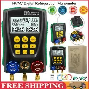 DY517A Digital Manifold Gauge Refrigeration Pressure Tester Leakage Monitor Tool