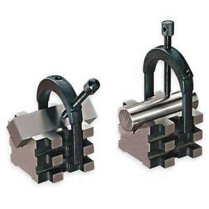 STARRETT 568C V-Blocks,Matched Pair w/Clamps,2 In