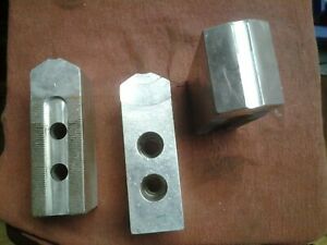 10&#034; Aluminum Soft Jaws 1.5mm x 60° Serrated for B-210 Type Lathe Chucks (2.0 HT)