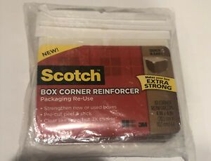 Lot Of 6 Scotch Box Corner Reinforcer Packets With 10 In Each 60 Total New