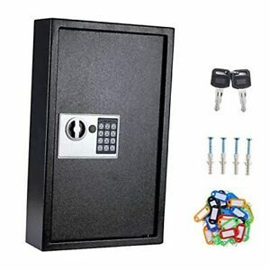 Key Box Wall Mount 60 Position Valet Digital Key Cabinet Lock Box with 60 KEY