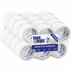 Tape Logic 3 Inch x 55 Yards White Packing Tape 2.2 Mil Thick Pack of 24 Roll...