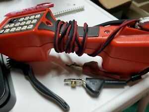 Harris TS22 Vintage Linesman Butt Set Phone Line Tester Red Amplified Speaker