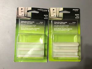 Line Products M 6219 Sliding Shower Door Bottom Guide For 7/16 in. 2 Pack