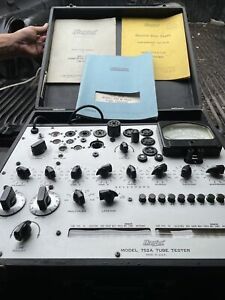 Vintage Hickok Model 752a Vacuum Tube Tester  With Calibration Tag And Manuals