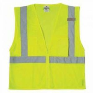 (lime, l) - Ultra-Cool Mesh 3-Pocket Vests, Large, Lime. ML KISHIGO