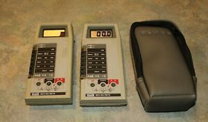 ( 2 ) Fluke 8022B Multimeters w Test Leads and Zip Case