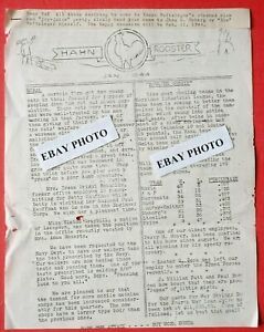 VINTAGE Hahn Motors Company &#034;ROOSTER&#034; paper Newsletter~January 1944~Hamburg, PA