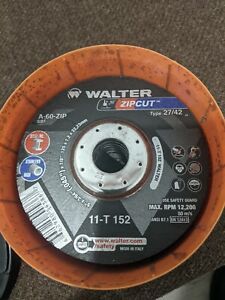 Walter 11T152 5x3/64x7/8 ZIP WHEEL High Performance Cut-Off Wheels Type-27 25 pk