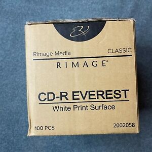 Rimage Media 2002058 100 Piece Classic White Print Surface CD-R Everest