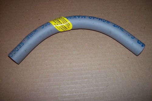 5 -  sedco  1/2&#034; pvc 90 degree standard radius conduit fitting rigid nonmetallic for sale