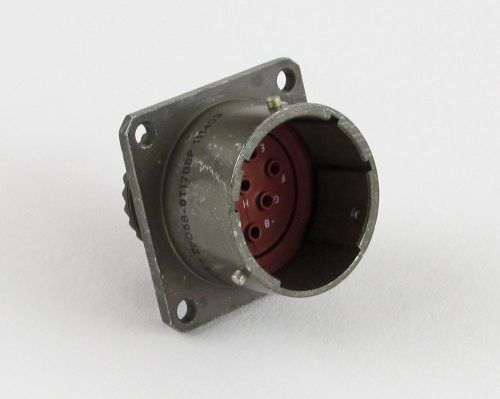 Connector bendix wall mount receptacle d38999 series 1, 8 pos, 25058-0t17b8p for sale