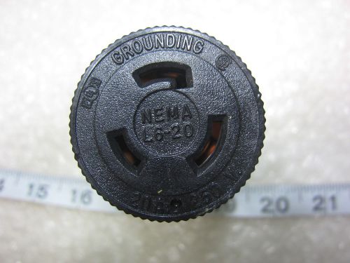 Sylvania 20A 250V HBL2323 Style Locking Connector L6-20R, Used