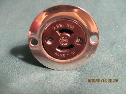 New Hubbell Twistlock Medget 2 Wire Female Flush Motor Base