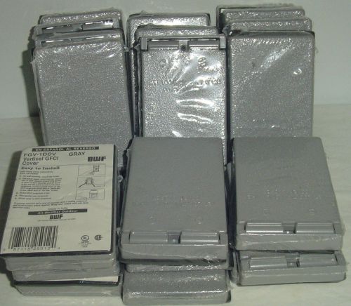 New~qty(20) one gang covers for  vertical gfci devices self closing bwf fgv-1dcv for sale