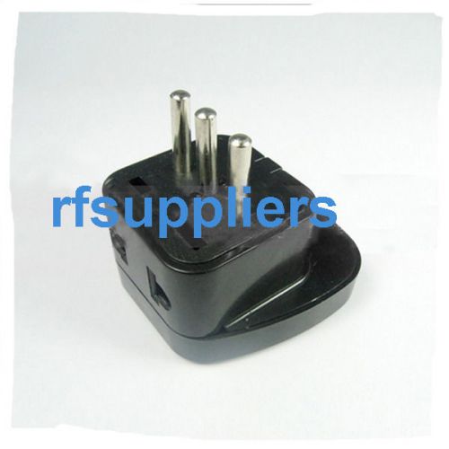 IT Norm to US/EU/IEC Universal Plug Travel Adaptor Converter AC Socket 2 Outlet