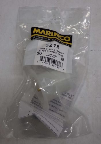 Lot of 10 Marinco Straight Blade Flanged Inlet 8278