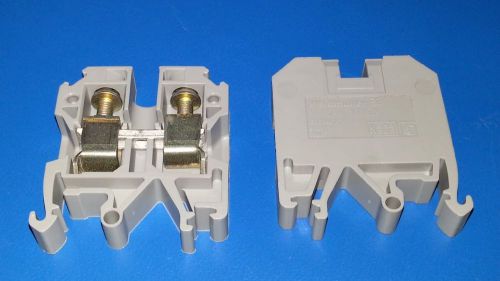 2 Pieces, WEIDMULLER End Caps For Standard DIN Rail, EW 35 GH 7042, NOS