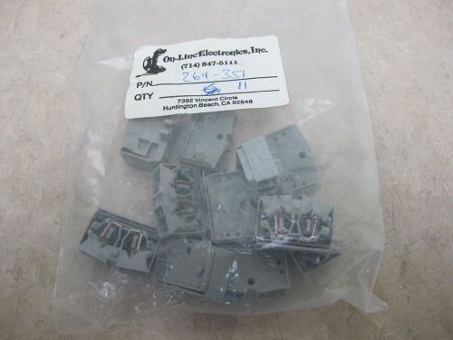 Lot of 11 - Wago 4 Conductor 28-12 AWG Cage Clamp Terminal Block Part 264-351