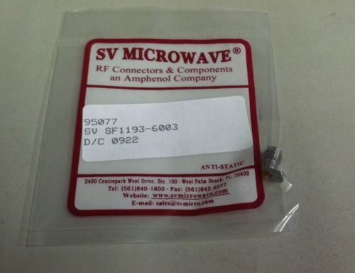 Sv microwave rf connector plug sv sf1193-6003 95077 for sale