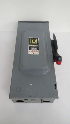 Square d h363nrb safety 100a amp 600v-ac 3p fusible disconnect switch b473706 for sale